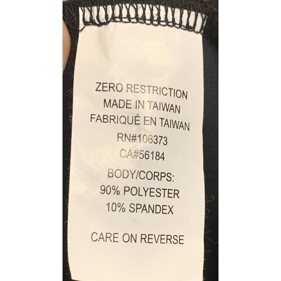 Womens Zero Restriction Medium Black Long Sleeve Logo Jacket Zip Pockets - Picture 9 of 10